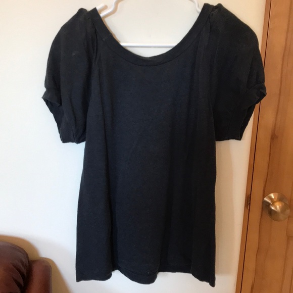 DKNY Pure Navy and Cream T-shirt - Picture 6 of 7